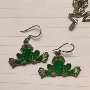 Frog earrings